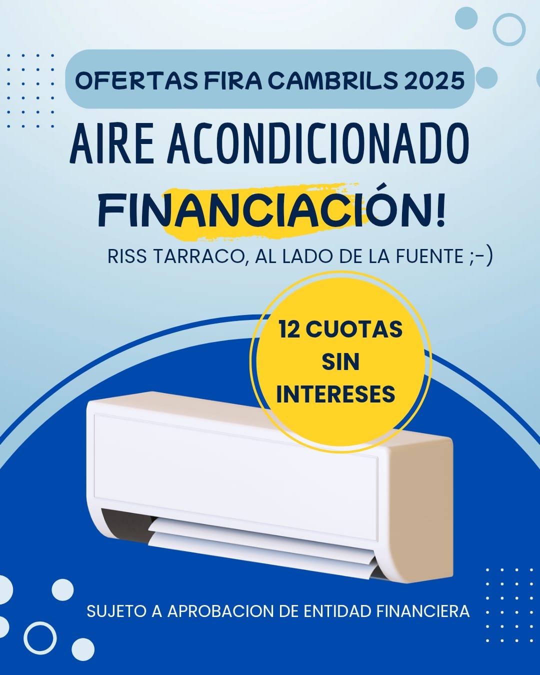 Aire acondicionado Financiacion